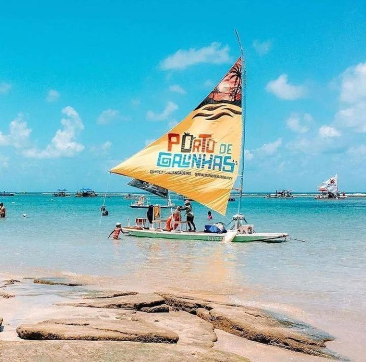 Lindo Apartamento Porto De Galinhas - Ipojuca - Com Churrasqueira E Piscina מראה חיצוני תמונה